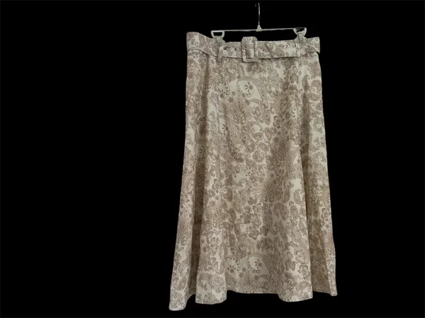 NWT Bagatelle linen lined Paisley skirt size L - Image 2
