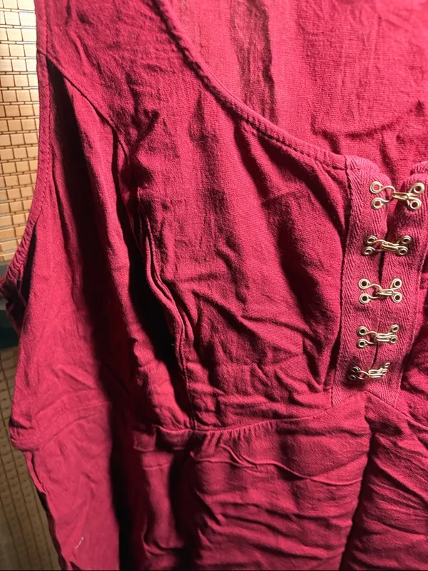 torrid Deep Red Sleeveless Hook-Front Tank - Image 3