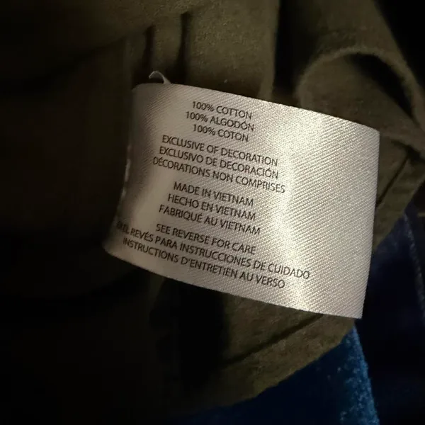 Woolrich Green Label Chamois Shirt Shacket Army Military Green Button Down Vietnam Thick Heavy Duty Men M Measurement in pics - Image 3
