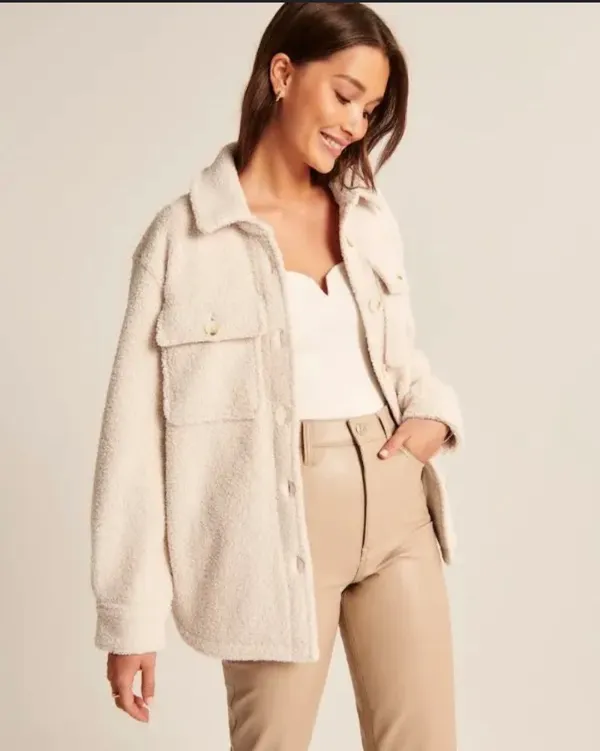 Abercrombie and Fitch Sherpa Jacket - Image 3