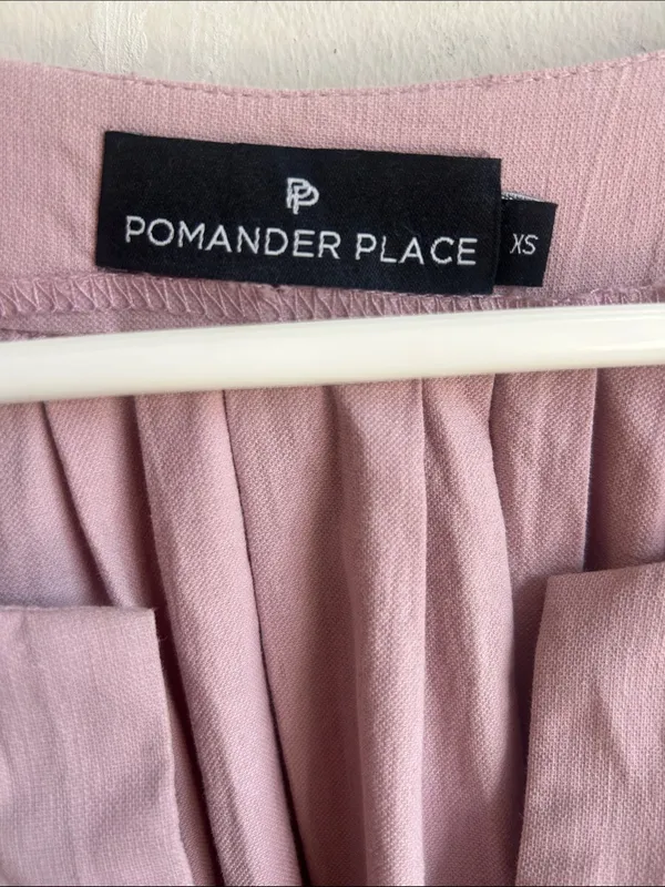 Tuckernuck Pomander Place Finley Flutter Sleeve Mauve Pink Mini Dress Size XS - Image 11