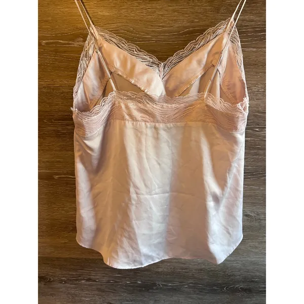 Express cami size Large slip rose lace strap y2k - Image 8