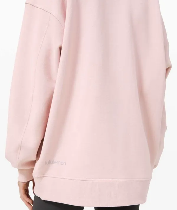 Lululemon Perfectly Oversized Crew Porcelain Pink 6 - Image 8