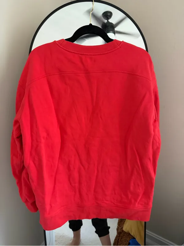 Lululemon Bright Red Crewneck Sweatshirt - Image 6