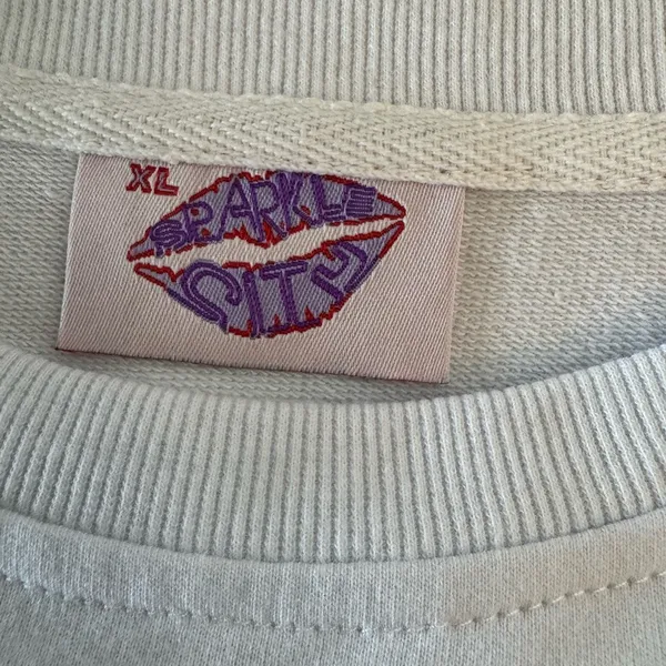 Sparkle city sequined sweat shirt White Size XL - Image 2