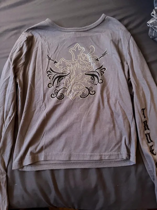 Rue 21 Long Sleeve Top Grey - Image 2