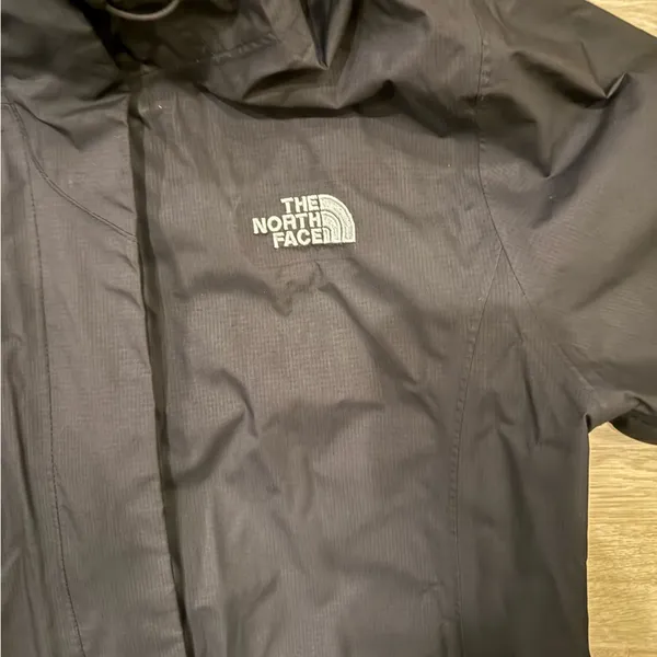 Black north face rain jacket - Image 3