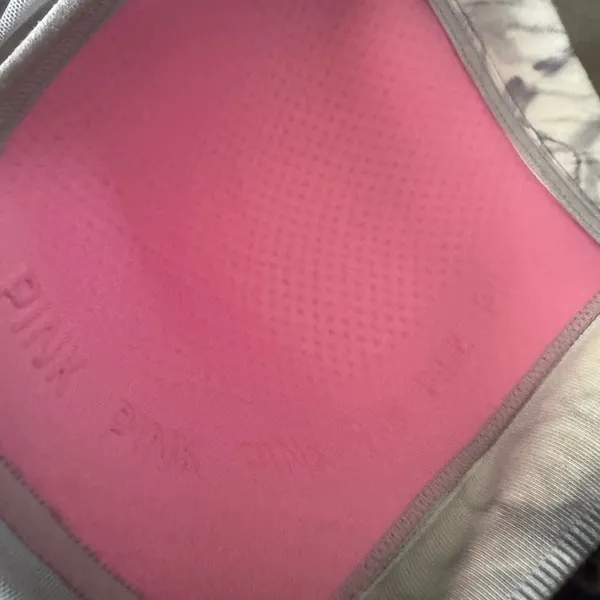 Victoria’s Secret pink gray tie dye active zip up sports bra large - Image 7