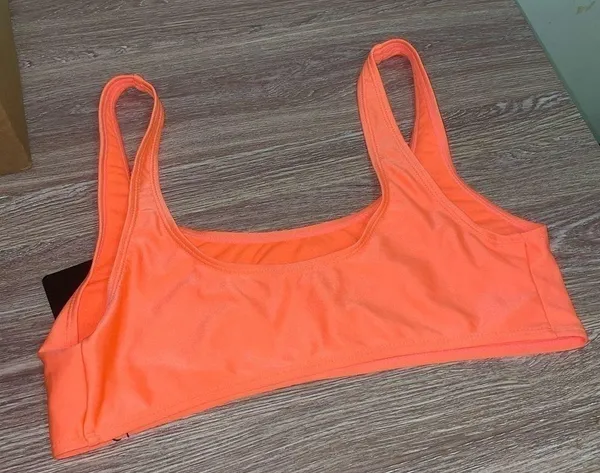 𝅺prettylittlething Orange Sports Bra - Image 6