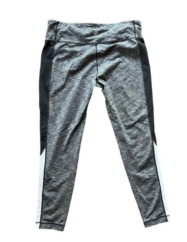 Athleta Colorblock Revelation Black Leggings Size XL - Image 3