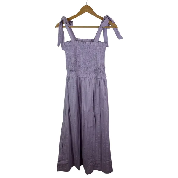 NWT Lost +‎ Wander Angel in Disguise Maxi Dress Small Lavender Smocked Cottage - Image 2