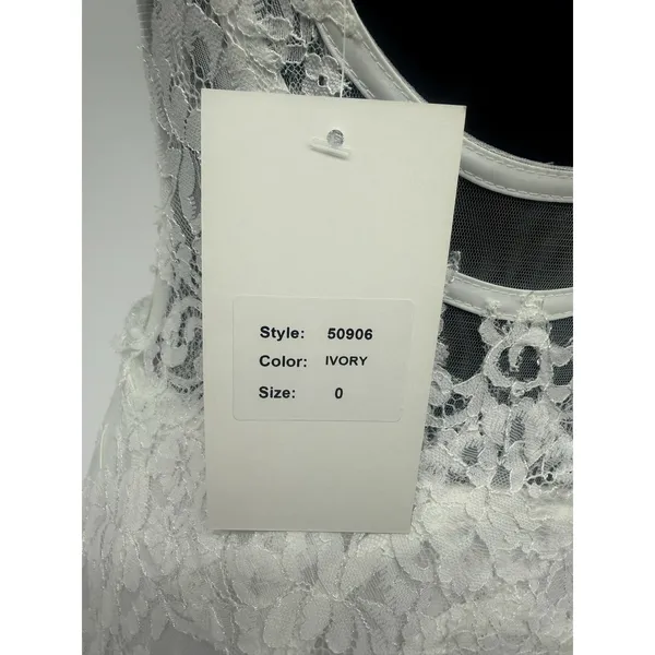 Sherri Hill 50906 White Lace‎ Mermaid Gown Sz 0 NWT $450 - Image 8