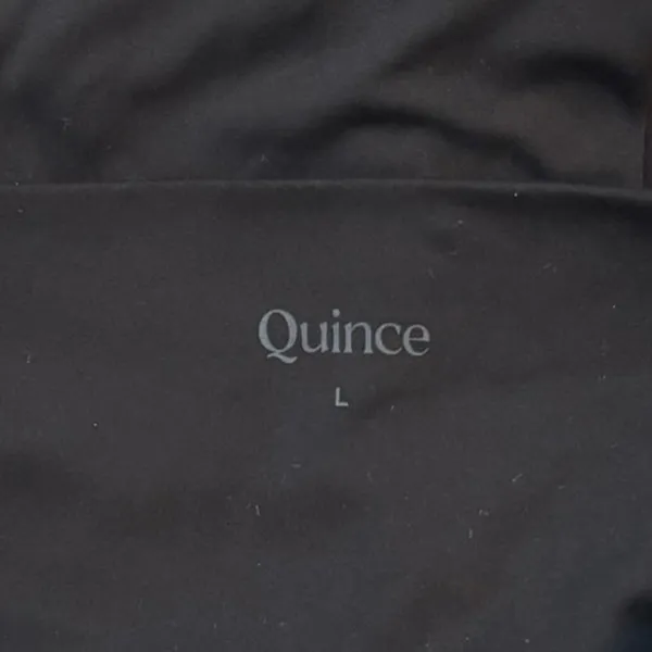 Quince Size L Ultra Form High Rise Leggings Black 25” Inseam - Image 4