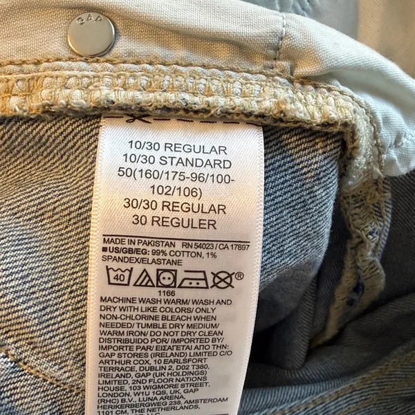NWT GAP High Rise Cheeky Straight Ankle Jeans, 10 / 30 - Image 10