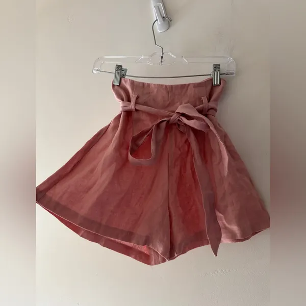 NEW!!‎ Etophe Studios Pink Tie Front Shorts - Image 2