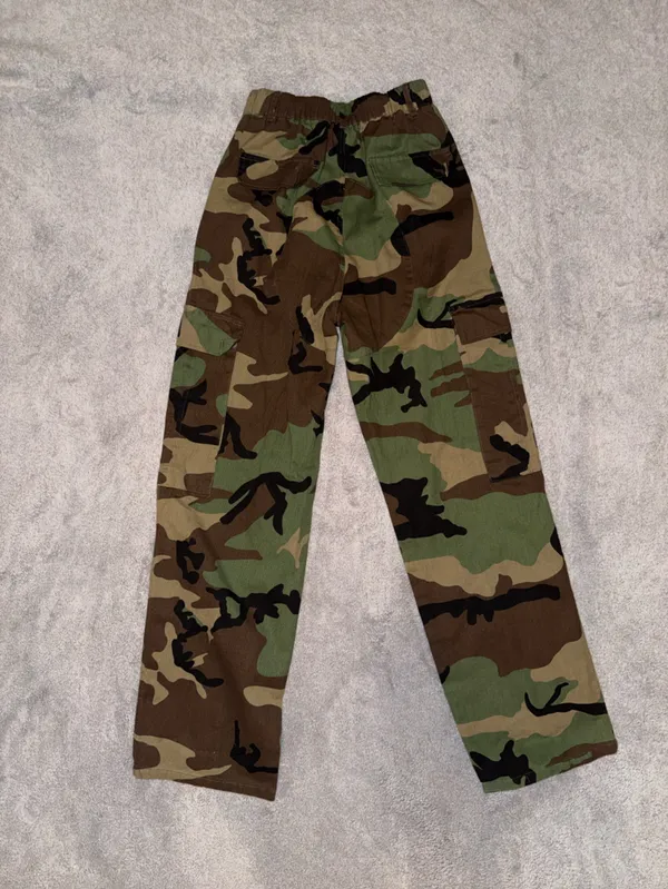 Camo Cargo Pants - Green Camo size XS - Image 3