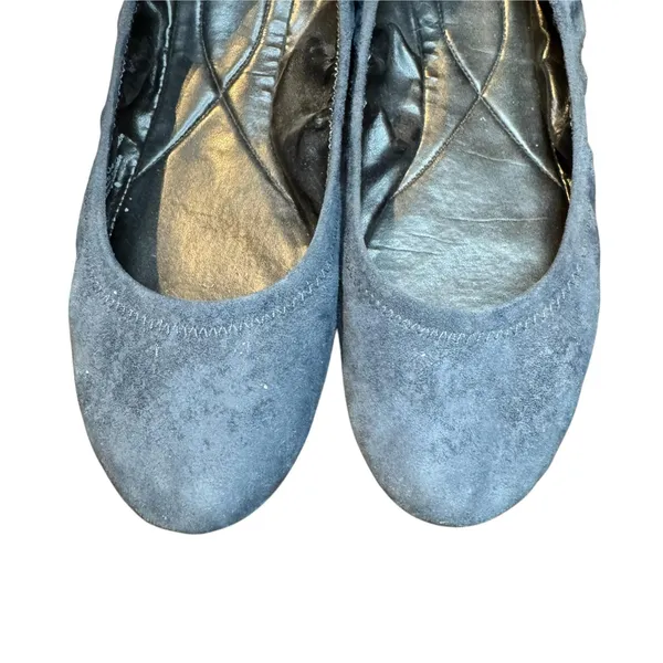Cole Haan Grand.OS Womens 8 Blue Suede Ballet Flats Comfort Casual W04526 - Image 2