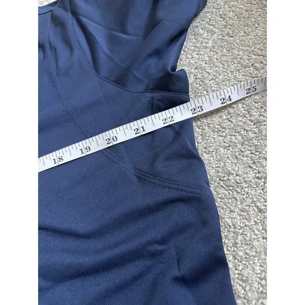 Sport-Tek Polo Shirt Large Navy Blue Performance Athletic V-Neck Short Sleeve - Image 6