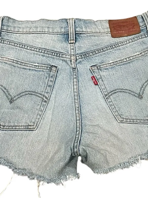 Levis cutoff Shorts Blue Denim Women's 27 - Image 5