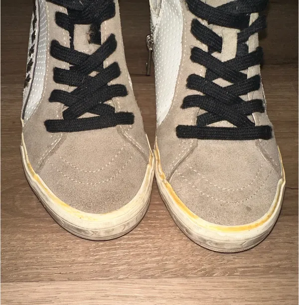 White Vintage Havana High-Tops - Image 4