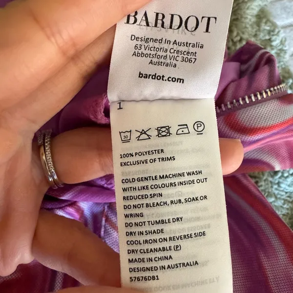 Bardot Pink Tie Dye Mesh Halter Mini Dress XS Y2K Bodycon Ruched - Image 12