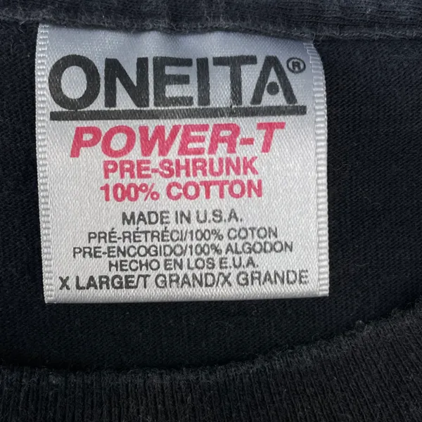 Vintage 90s Laguna Peak Challenge Black Oneita Graphic T-shirt - Image 4
