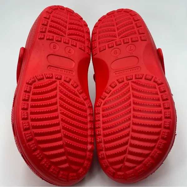 CROCS Women's Vibrant Red Sandals W‎ 9 / M 7 - Image 4