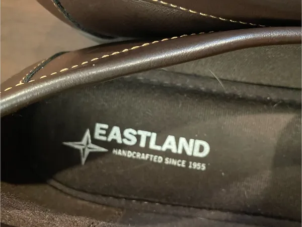 Eastland Holly Brown Chunky Penny Loafers Block Heel Lug Sole Women 9.5 - Image 12