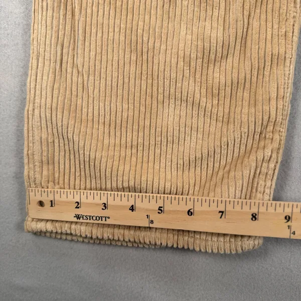 Levis Premium Ribcage Straight Ankle Corduroy Pants Tan Beige Womens 31 - Image 3
