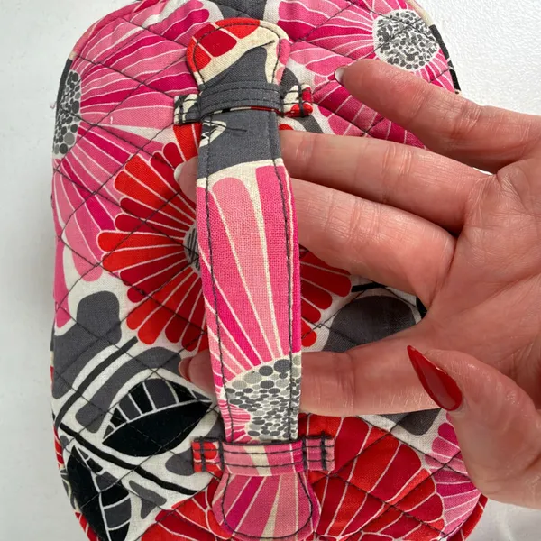 Vera Bradley OS Cosmetic Case Cherry Blossoms Floral Quilted Travel Vanity Bag - Image 5