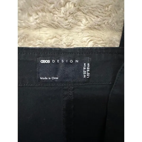 ASOS Design classic gothic countrycore black cotton overalls Size 32/Large - Image 3