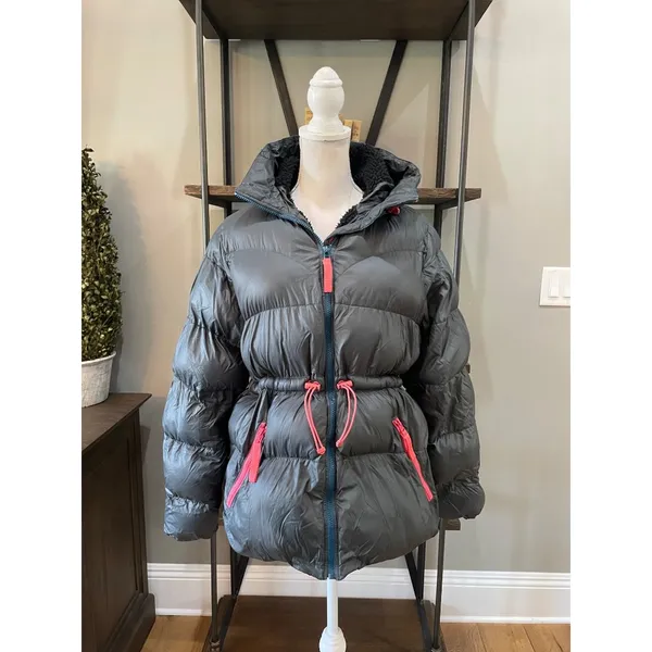 Hunter Original A Line Puffer Jacket Blue Womens Size Medium - Image 9