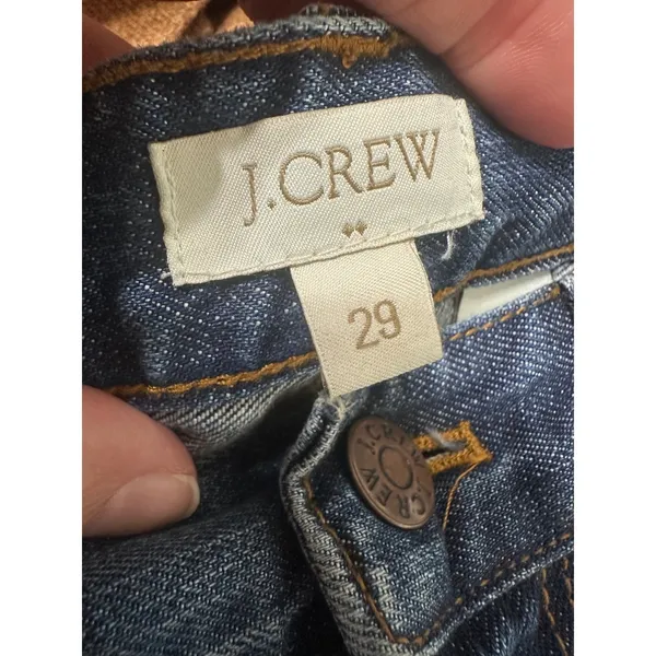 J.Crew Distressed Boyfriend Jeans Medium Wash‎ Ripped Patched C6982 Size 29 - Image 5