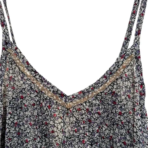 Anthropologie STARING AT STARS SHEER DITZY PRINT MAXI STRAPLESS DRESS S - Image 5