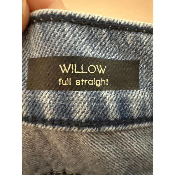 Modern American NEW Willow Full‎ Straight Jeans Size 27 Denim Smokey Blue - Image 6