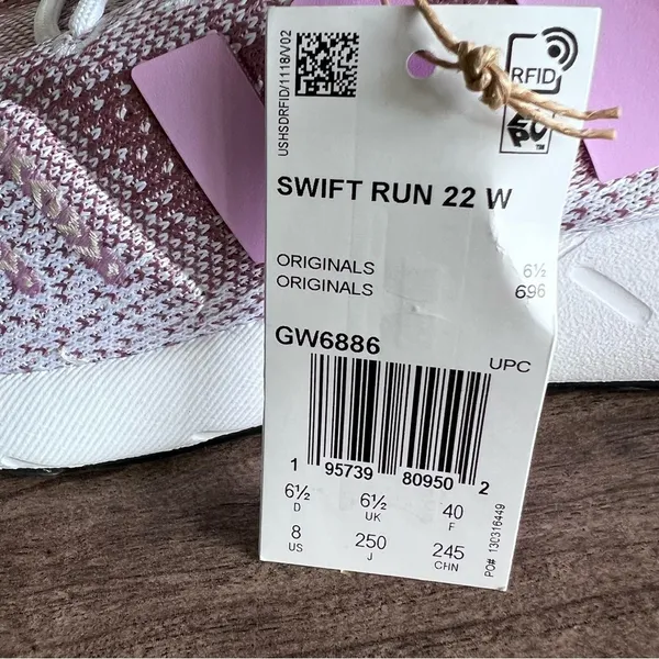 Adidas NEW Women's Swift Run 22 Shoe Size 8 #555 - Image 3