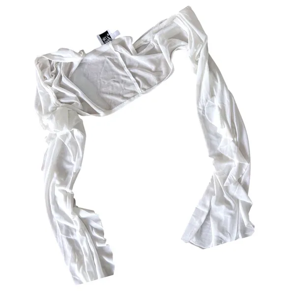 NWT Princess Polly White Long-Sleeve Bolero Shrug Sheer Ruffle Balletcore Y2K - Image 4