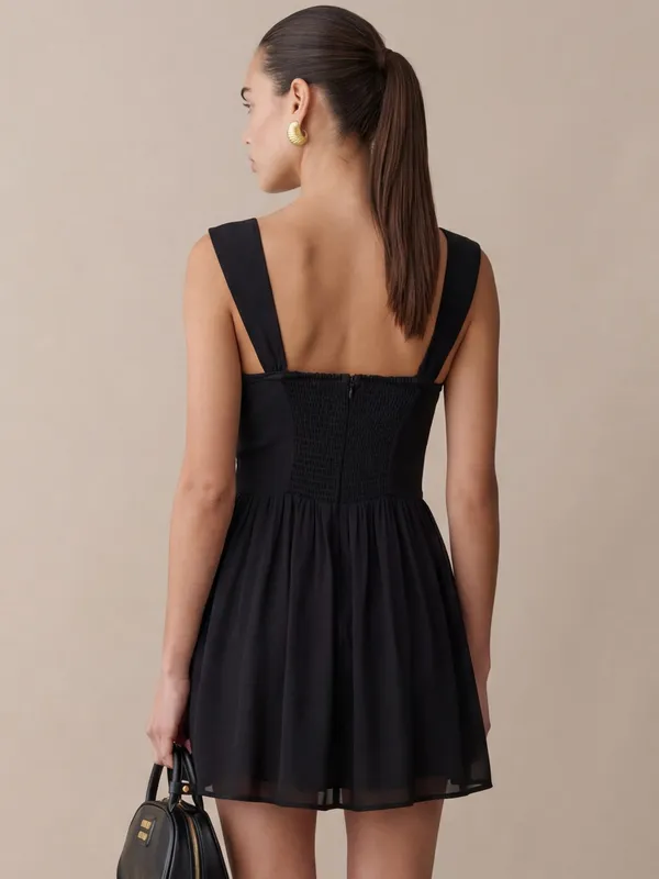 NWT Few Moda Addilyn Dress size 4 Black Kourt mini - Image 2