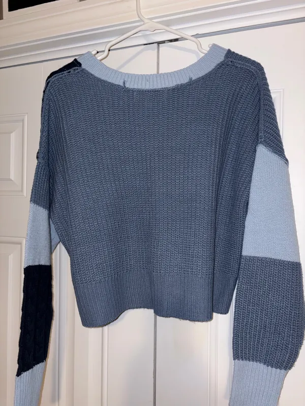 No Comment Color Block Sweater - Image 2