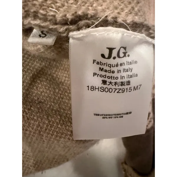 John Galliano Brown Fair Isle Wool Blend Sweater Womens Small Made in Italy Pink - Image 3