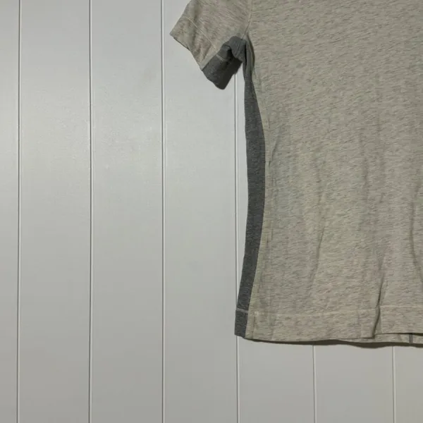 Lululemon Pima Cotton T Shirt Heather Grey Short Sleeve Athletic Size 2 - Image 4