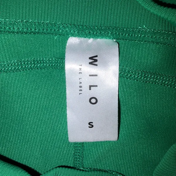 Wilo the Label Green Ribbed High Rise 7/8 Leggings - Image 5