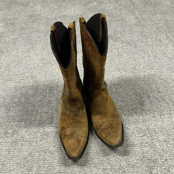 Durango Crush Cowboy Boots Women 8.5 Ante Up Boys Pin Up Leather Western Cowgirl - Image 3