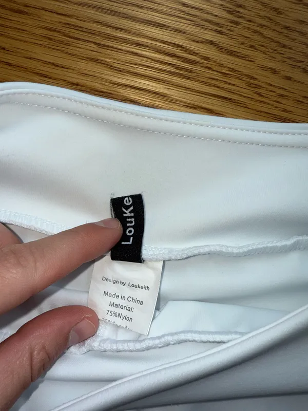 Loukeith White Tennis Skirt - Image 2