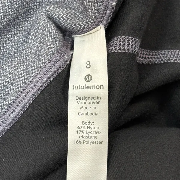 Lululemon Align Pant II 25" Mini Herringbone Heathered Black White / Black Sz 8 - Image 7