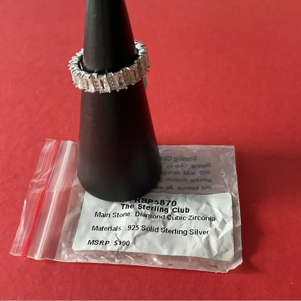 Bomb Party RBP5870 “The Sterling Club” Cubic Zirconia on .925 SSS Sz 7 Ring NWT - Image 4