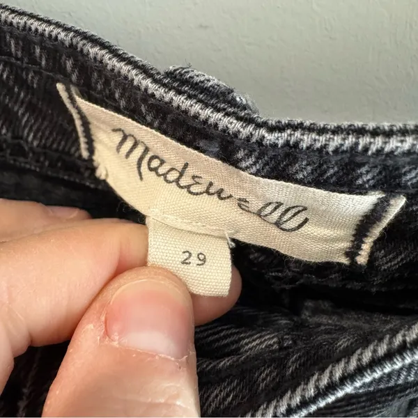 Madewell Denim High-Waist Button-Front Mini Skirt in Gilmore Wash Size 29‎ - Image 3