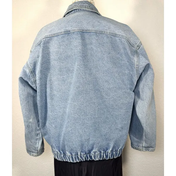 Vintage 80s YES Clothing Co Studded Denim Jacket S USA Rhinestone Western - Image 2