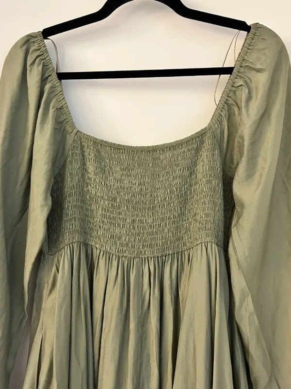 Baltic Born Annalisa Midi Dress in Olive Green Size S NWOT - Image 10