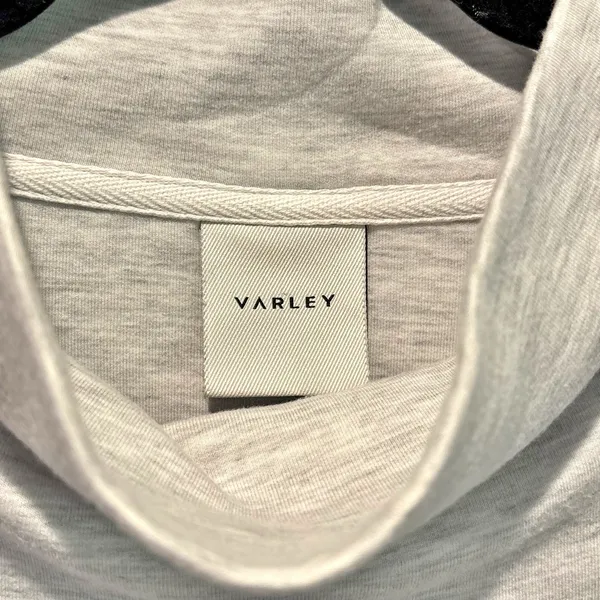 Varley Betsy Mock Neck Heather Gray Sweatshirt - size Small - Image 4